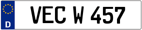 Trailer License Plate